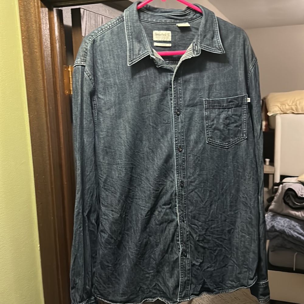 Men’s timberland denim button up slim fit XXL